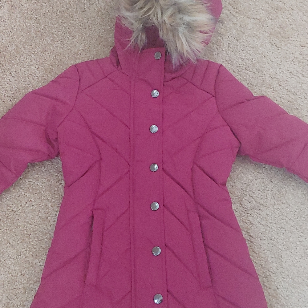 DKNY Toddler Girl Hooded Zipper Coat sz 2T NEW